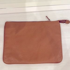 Cole Haan Light Brown Leather Laptop Case - NWOT